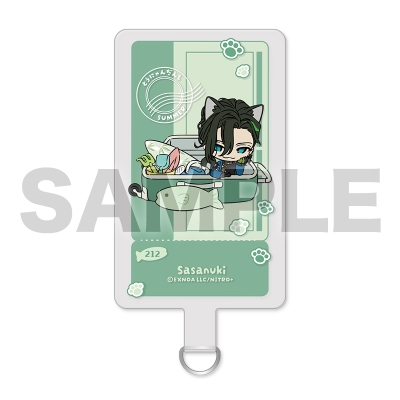 【グッズ-携帯グッズ】刀剣乱舞ONLINE 刀猫男士 フォンタブ006:笹貫 トラベルver.