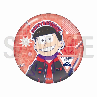 【グッズ-バッチ】おそ松さん 6つ子バースデー'25 ホログラムBIG缶バッジ(おそ松)