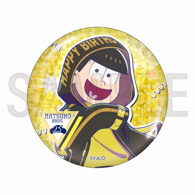 【グッズ-バッチ】おそ松さん 6つ子バースデー'25 ホログラムBIG缶バッジ(十四松)