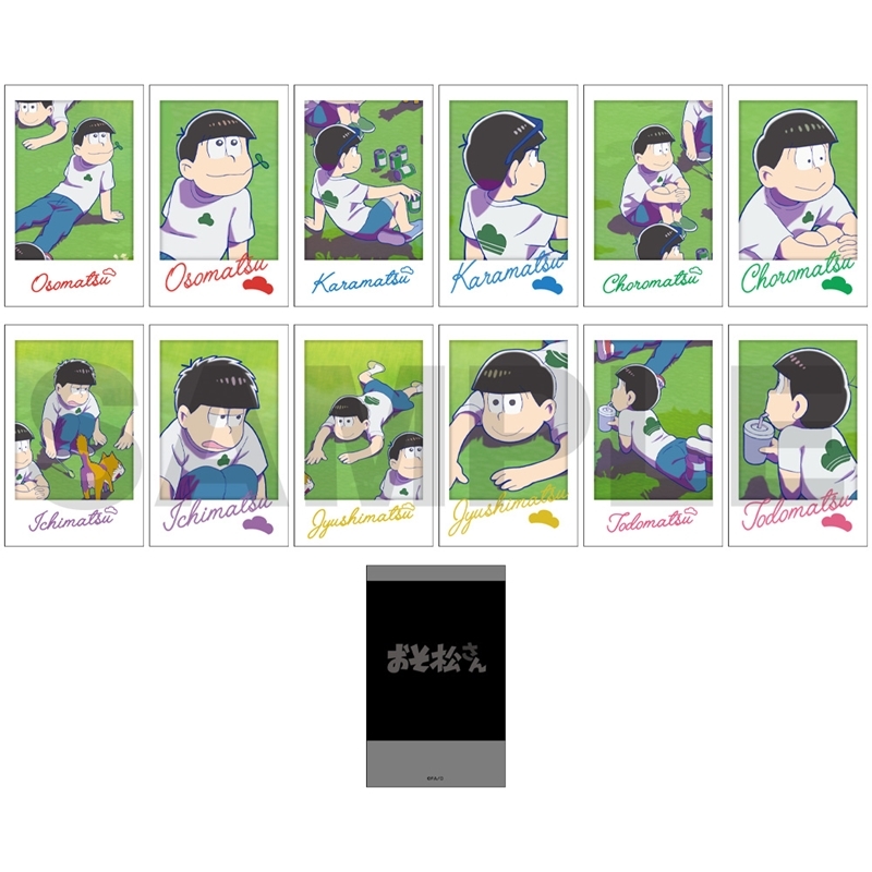 【グッズ-カード】おそ松さん 超ティザービジュアル トレーディングチェキ風カード