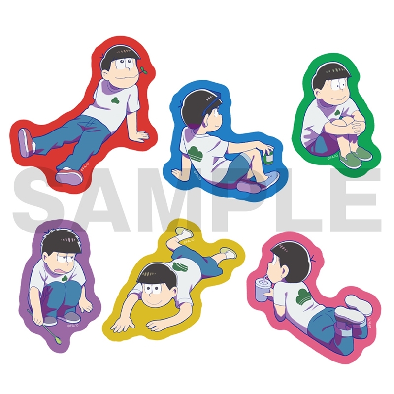 【グッズ-ステッカー】おそ松さん 超ティザービジュアル トレーディングダイカットステッカー