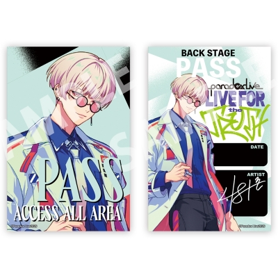 【グッズ-ステッカー】Paradox Live -LIVE FOR the TRUTH- バックステージパス風サテンステッカー 燕 夏準