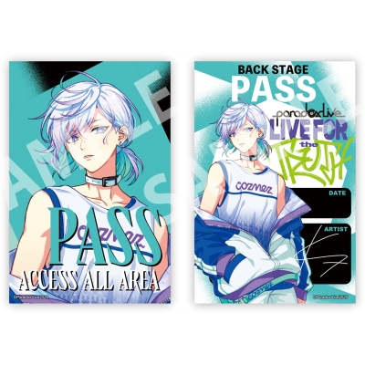 【グッズ-ステッカー】Paradox Live -LIVE FOR the TRUTH- バックステージパス風サテンステッカー 矢戸乃上 珂波汰