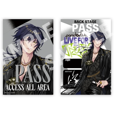 【グッズ-ステッカー】Paradox Live -LIVE FOR the TRUTH- バックステージパス風サテンステッカー 辰宮 晴臣