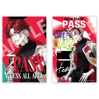 【グッズ-ステッカー】Paradox Live -LIVE FOR the TRUTH- バックステージパス風サテンステッカー 夜舟 章杜