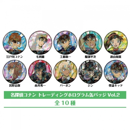 グッズ-バッチ】名探偵コナン トレーディングホログラム缶バッジVol.2 