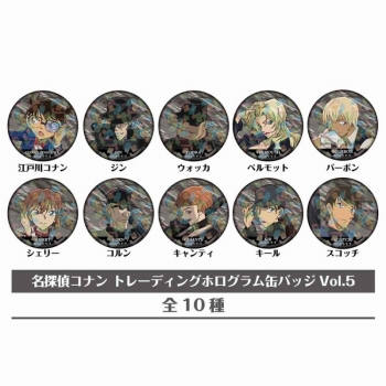 グッズ-バッチ】名探偵コナン トレーディングホログラム缶バッジVol.5 