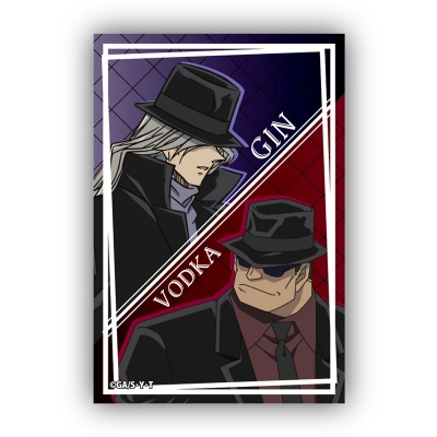 【グッズ-バッチ】名探偵コナン スクエア型缶バッジVol.3 ジン&ウォッカ