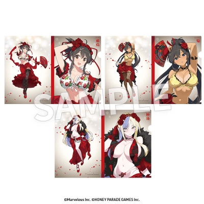 【グッズ-クリアファイル】閃乱カグラ クリアファイルセット 飛鳥・焔・睡蓮(フラメンコ風水着)