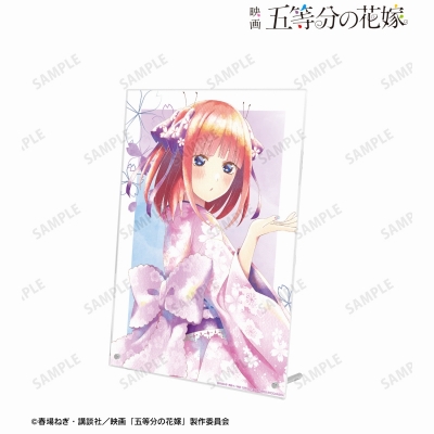【グッズ-スタンドポップ】映画『五等分の花嫁』 描き下ろしイラスト 中野二乃 桜和装ver. Ani-Art aqua label A4アクリルパネル