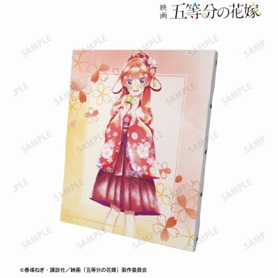 【グッズ-ボード】映画『五等分の花嫁』 描き下ろしイラスト 中野五月 桜和装ver. Ani-Art aqua label キャンバスボード