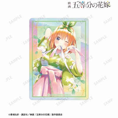 【グッズ-ステッカー】映画『五等分の花嫁』 描き下ろしイラスト 中野四葉 桜和装ver. Ani-Art aqua label オーロラステッカー