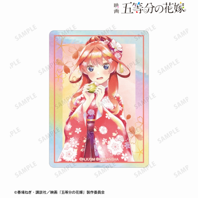 【グッズ-ステッカー】映画『五等分の花嫁』 描き下ろしイラスト 中野五月 桜和装ver. Ani-Art aqua label オーロラステッカー