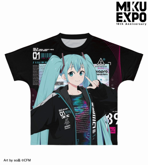 グッズ-Tシャツ】HATSUNE MIKU EXPO 10th Anniversary 描き下ろし 初音 
