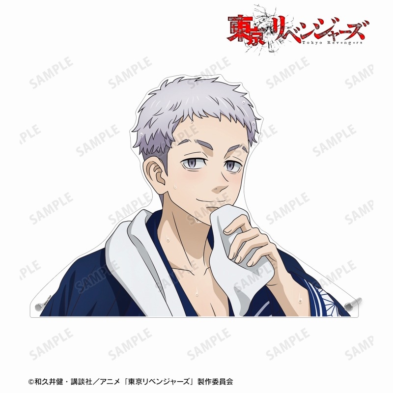 【グッズ-置きもの】TVアニメ『東京リベンジャーズ』 描き下ろし 三ツ谷 隆 温泉浴衣ver. 特大ダイカットアクリルパネル