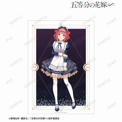 【グッズ-ポスター】五等分の花嫁∽ 描き下ろし 中野二乃 星空メイドver. A3マット加工ポスター