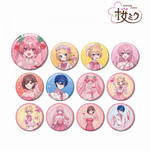 グッズ-バッチ】桜ミク 描き下ろし 桜パーティーver. Art by しゅがお 