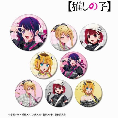 グッズ-バッチ】【推しの子】 描き下ろし ロックバンドver 推しの子 ロックバンドタワレコタワーレコード缶バッジ星野アイ