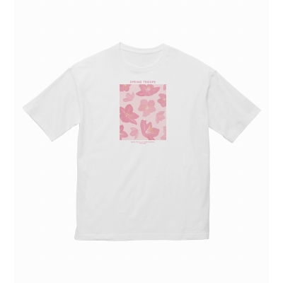【グッズ-Tシャツ】『A3!』 arti-mate BIGシルエットTシャツ 春組 フラワーモチーフver.ユニセックス(サイズ/Free)【アニメイト限定】