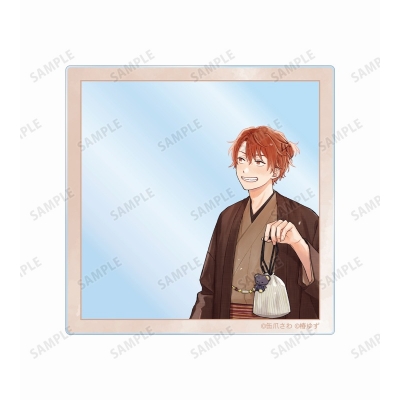 【グッズ-カード】みなと商事コインランドリー 缶爪さわ先生 描き下ろし 和服ver. アクリルカード2個セット【アニメイト先行販売】