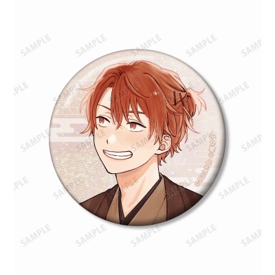 【グッズ-バッチ】みなと商事コインランドリー 缶爪さわ先生 描き下ろし 和服ver. ホログラム缶バッジ2個セット【アニメイト先行販売】