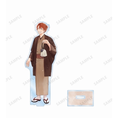 【グッズ-スタンドポップ】みなと商事コインランドリー 缶爪さわ先生 描き下ろし 湊 晃 和服ver. BIGアクリルスタンド【アニメイト先行販売】