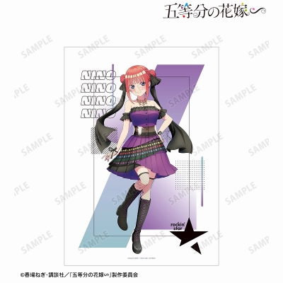 【グッズ-ポスター】五等分の花嫁∽ rockin’starコラボ 描き下ろし 中野二乃 ロックアイドルver. A3マット加工ポスター