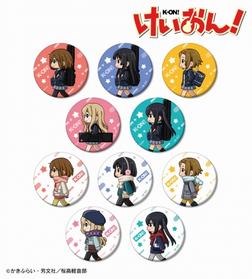 グッズ-バッチ】けいおん！ トレーディング ちびとこ マット缶バッジ 