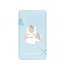 【グッズ-電化製品】夏目友人帳 ニャンコ先生 lette-graph 第2弾 モバイルバッテリー 空色の画像