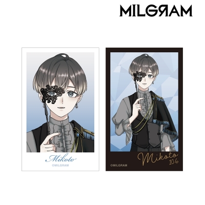 【グッズ-カード】MILGRAM -ミルグラム- 描き下ろし ミコト バースデーver. 第2弾 インスタントカメラ風イラストカード2枚セット