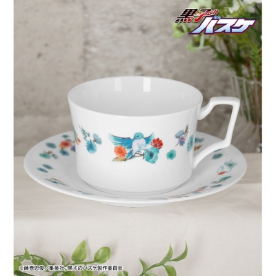 【グッズ-マグカップ】黒子のバスケ ノリタケコラボ 黒子テツヤ フラワーバードデザイン カップ&ソーサー