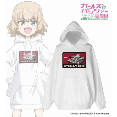 【グッズ-ジャンパー・コート】ガールズ&パンツァー 最終章 arti-mate 着用BIGシルエットパーカー カチューシャ 描き下ろし カジュアルファッションver.メンズ(サイズ/Free)【アニメ