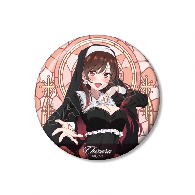 【グッズ-バッチ】TVアニメ『彼女、お借りします』 描き下ろし 水原千鶴 シスターver. 100mm缶バッジ【アニメイト先行販売】