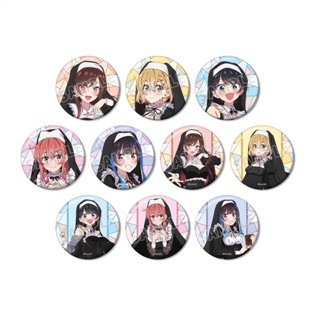 【グッズ-バッチ】TVアニメ『彼女、お借りします』 描き下ろし シスターver. トレーディング缶バッジ【アニメイト特典付】