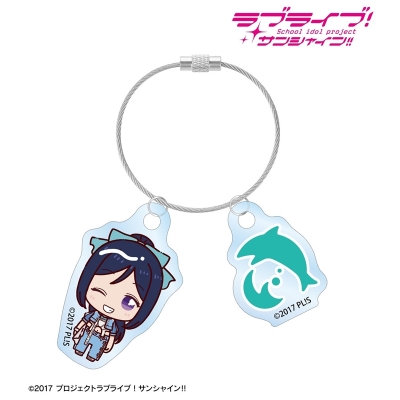 【グッズ-キーホルダー】ラブライブ!サンシャイン!! 松浦果南 3rdソロコンサートver. ちょこんと! 2連ワイヤーアクリルキーホルダー