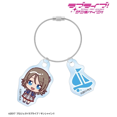 【グッズ-キーホルダー】ラブライブ!サンシャイン!! 渡辺 曜 3rdソロコンサートver. ちょこんと! 2連ワイヤーアクリルキーホルダー
