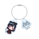 【グッズ-キーホルダー】ラブライブ!サンシャイン!! 津島善子 3rdソロコンサートver. ちょこんと! 2連ワイヤーアクリルキーホルダーの画像