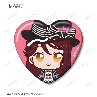 【グッズ-バッチ】ラブライブ!サンシャイン!! 3rdソロコンサートver. トレーディング ちょこんと! ハート型缶バッジ