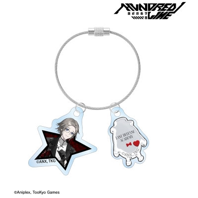 【グッズ-キーホルダー】HUNDRED LINE -最終防衛学園- REOさんイラスト 蒼月衛人 チャイナパンクver. 2連ワイヤーアクリルキーホルダー POP UP SHOP in マルイ