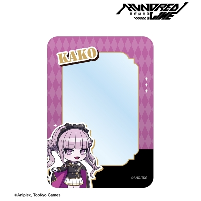 【グッズ-カードケース】HUNDRED LINE -最終防衛学園- 九十九過子 ミリタリーver. ちびキャラ B8硬質カードケース カラオケの鉄人 コラボ