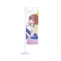 【グッズ-旗】劇場版 ハイスクール・フリート 描き下ろし 西崎 芽依 衣装交換(パジャマ)ver. Ani-Art clear label 第3弾 ミニのぼりの画像