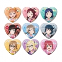 【グッズ-バッチ】ラブライブ!サンシャイン!! 描き下ろし ギャル制服ver. トレーディングハート型缶バッジ【特典付】の画像