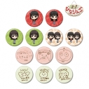 【グッズ-バッチ】佐藤日向と鈴木みのりのひなりんご トレーディング缶バッジの画像