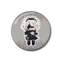 【グッズ-バッチ】アニメ「NieR:Automata Ver1.1a」 2B DOT DOT 100mm缶バッジ ver.Cの画像