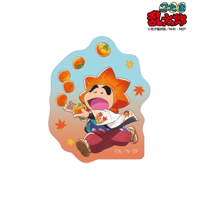 【グッズ-ステッカー】忍たま乱太郎 描き下ろし 福富しんベヱ AKIBIYORIの段 in HANA・BIYORI ver. ミニダイカットステッカー