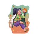 【グッズ-ステッカー】忍たま乱太郎 描き下ろし 七松小平太 AKIBIYORIの段 in HANA・BIYORI ver. ミニダイカットステッカーの画像
