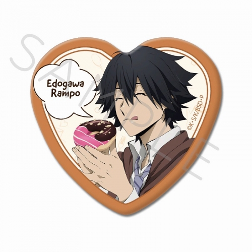 グッズ-バッチ】文豪ストレイドッグス ハート型缶バッジ ZC (江戸川  