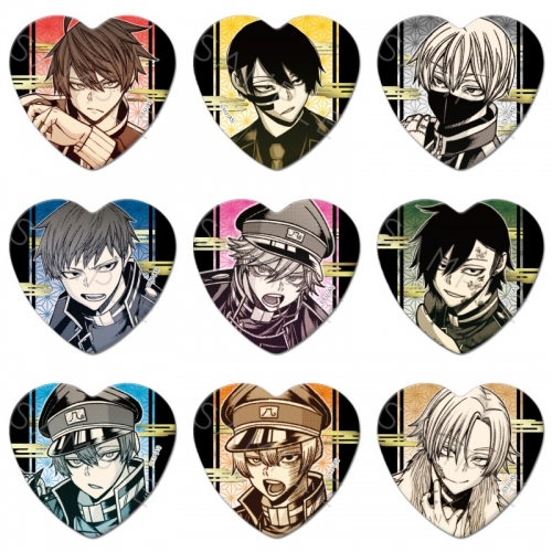 グッズ-バッチ】桃源暗鬼 ハート型缶バッジ【アニメイト限定  