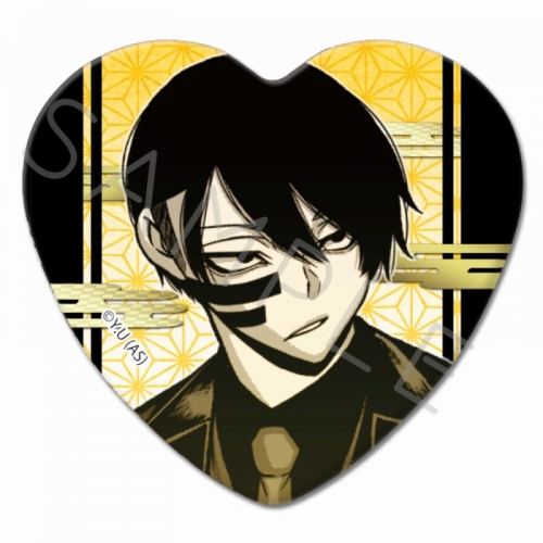 グッズ-バッチ】桃源暗鬼 ハート型缶バッジ【アニメイト限定  