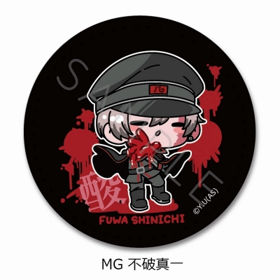 【グッズ-バッチ】『桃源暗鬼』 レザーバッジ(丸形) MG (不破 真一)